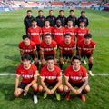 成都蓉城足球俱乐部球队全家福合影