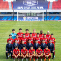 武汉三镇足球俱乐部球队全家福合影